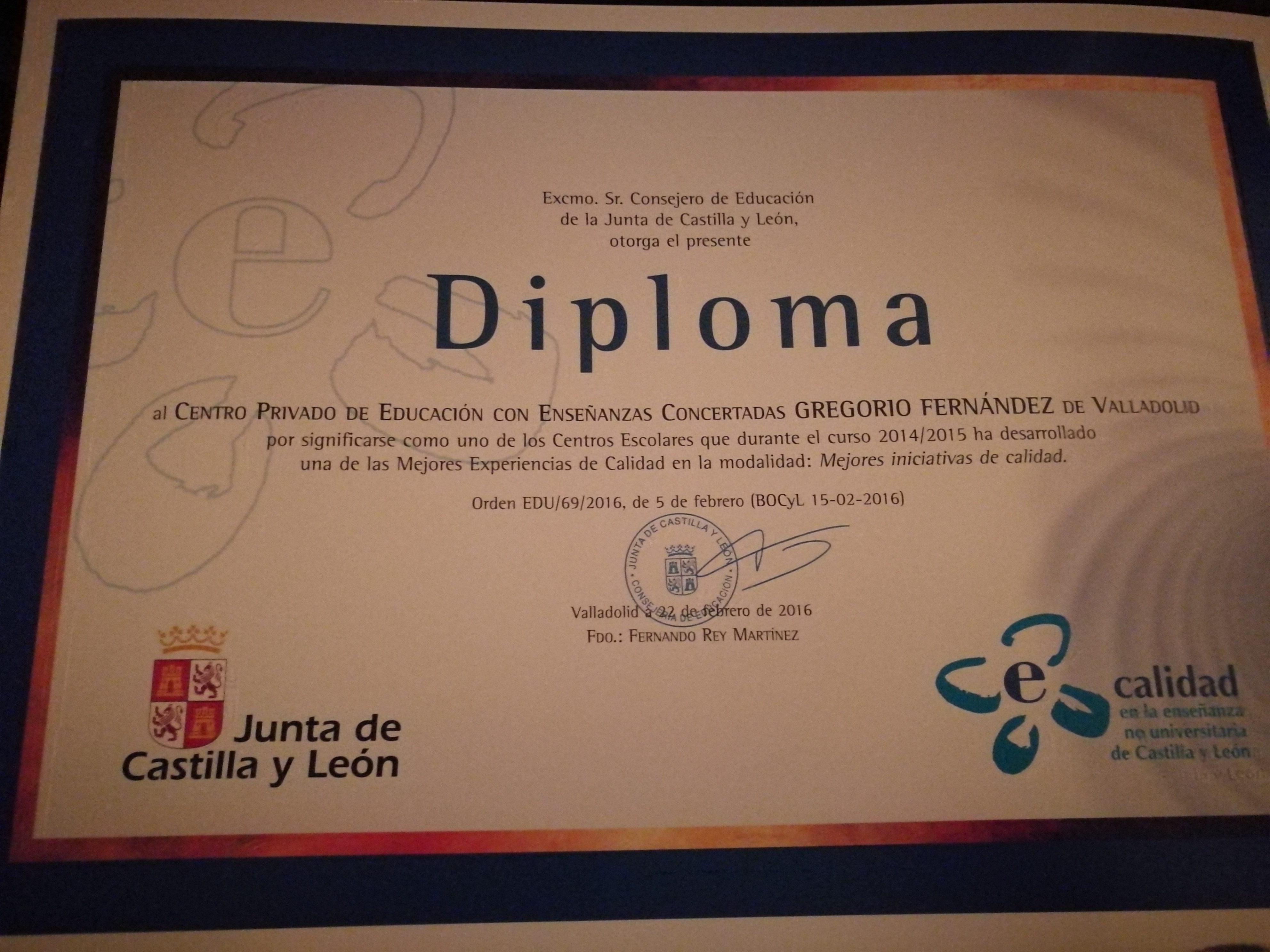 Premios educación Castilla y León 2016