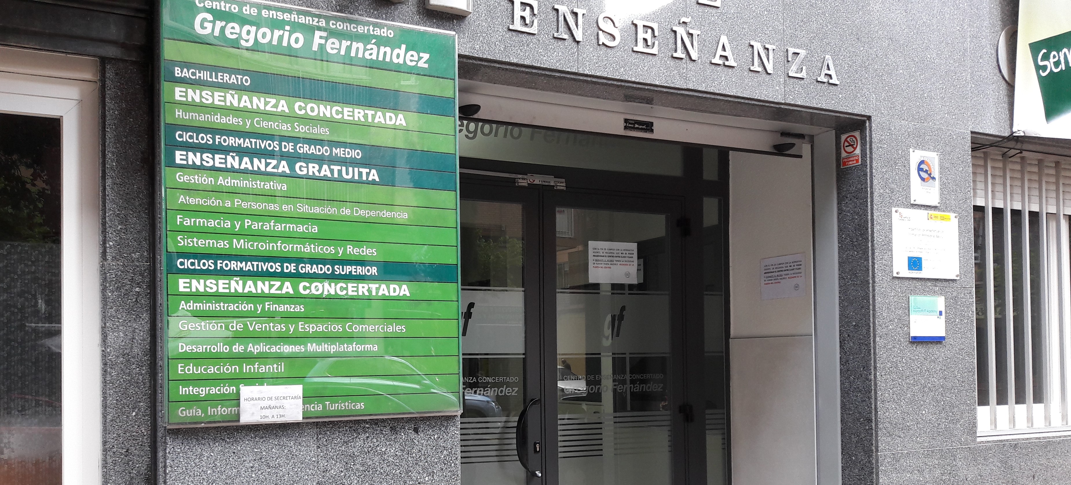 lavandería volatilidad lecho Plazas Vacantes en Formación Profesional Valladolid | Centro de Enseñanza  GREGORIO FERNÁNDEZ