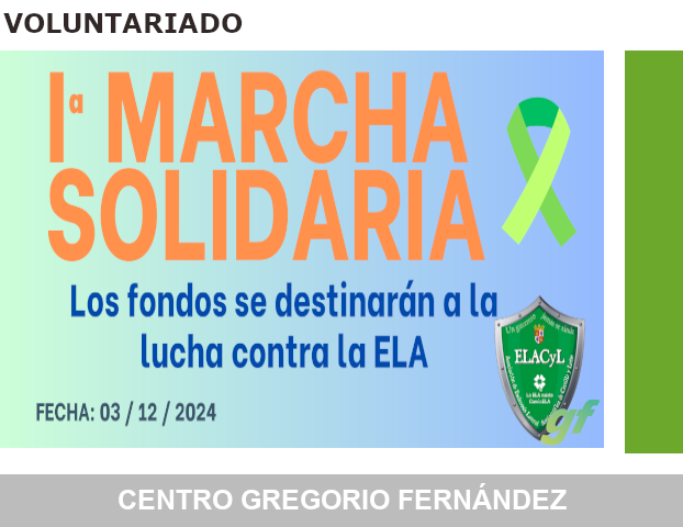 Marcha solidaria en favor del ELA